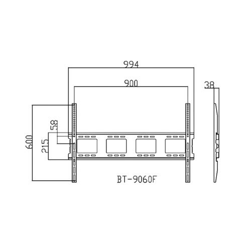 BT-9060F <Br> Heavy-duty Fixed Tv Wall Mount </Br> - Image 3